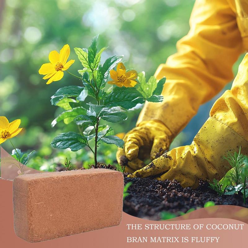 Coco Coir Block - Voiture organique pour plantes, bloc de